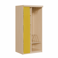 Produktbild Liegepolsterregal mit Vorhang f&uuml;r 130-150 cm lange Polster, mit F&auml;chern KLPV 5