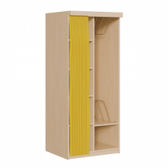 Produktbild Liegepolsterregal mit Vorhang f&uuml;r 130-150 cm lange Polster, mit F&auml;chern KLPV 4