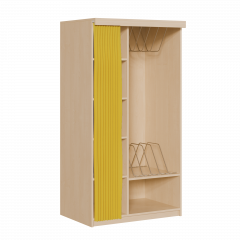 Produktbild Liegepolsterregal mit Vorhang f&uuml;r 130-150 cm lange Polster, mit F&auml;chern KLPV 6