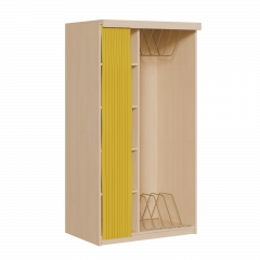 Produktbild Liegepolsterregal mit Vorhang f&uuml;r 160 cm lange Polster, mit F&auml;chern KLPV 6 160