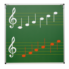 Produktbild Notentafel mit Notenlineatur LIN 12, &Ouml;sen und &Uuml;berh&auml;ngehaken NT 1
