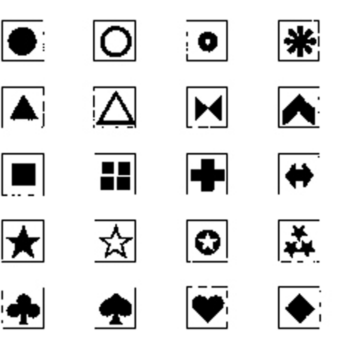 Produkt Bild Reihe eines einzigen Symbols MSB