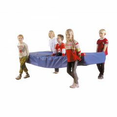 Produktbild Turnmatte, Weichbodenmatte mit Schaumkern, uni-blau 