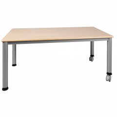 Produktbild Fahrbarer rechteckiger Tisch, Platte mit Schichtstoff 