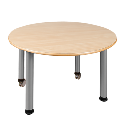 Produkt Bild Fahrbarer runder Tisch, Platte mit Schichtstoff 