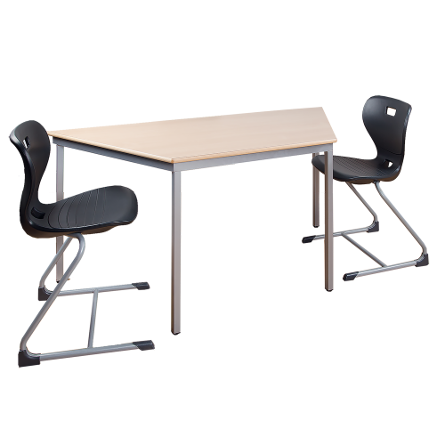 Produkt Bild Trapezf&ouml;rmiger Tisch, Platte mit Schichtstoff 