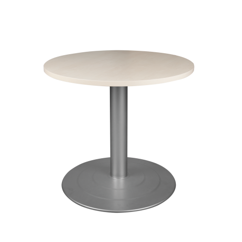 Produkt Bild Rundtisch mit Tellerfu&szlig;gestell in wei&szlig;alu - RAL 9006 