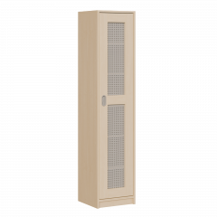 Produktbild Bettzeugschrank mit 1 Lochblecht&uuml;r und 6 F&auml;chern 