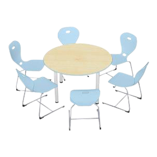 Produkt Bild Rundtisch mit Rundrohrfu&szlig; von 60 mm, Melaminplatte mit ABS-Kante TIR3R60