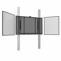 Produktbild Wandmontiertes 2 S&auml;ulen Pylonensystem f&uuml;r Monitore 75" oder 86" PYKLEN-IFPDW
