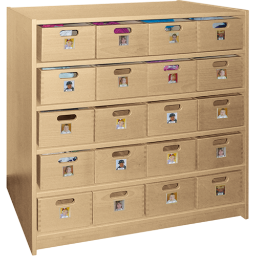 Produkt Bild Materialkastenschrank mit 20 Holzk&auml;sten 0210 061 00