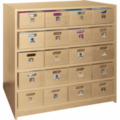 Produktbild Materialkastenschrank mit 20 Holzk&auml;sten 0210 061 00