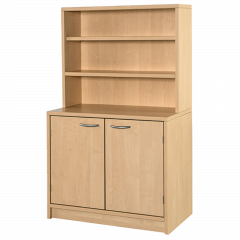 Produktbild Puppenanrichte mit Doppelt&uuml;r u. Regalaufsatz 119 109 00