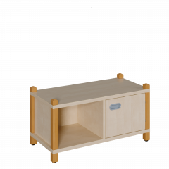 Produktbild Stollen-Schrank mit einseitiger T&uuml;r und offenem Fach 8204 023 00