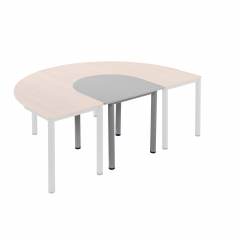 Produktbild Tisch "halbes Oval" 