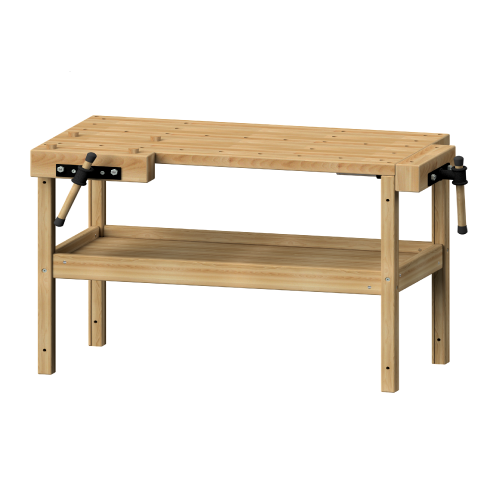 Produkt Bild Kinderhobelbank mit Ablageboden, Massivholz KHB 3375