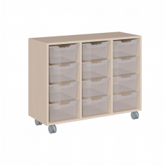 Produktbild fahrbares Regal in Korpusbauweise 