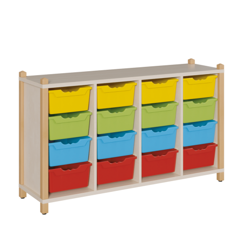 Produkt Bild Regal mit ErgoTray-Boxen in Stollenbauweise 