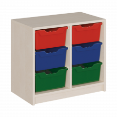 Produktbild Regal mit ErgoTray-Boxen in Korpusbauweise 7006 072 00