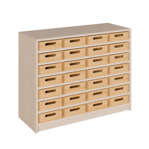 Produkt Bild Korpus-Regal mit flachen Materialk&auml;sten 