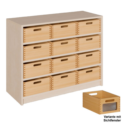 Produkt Bild Korpus-Regal mit breiten Materialk&auml;sten 0208 065 00