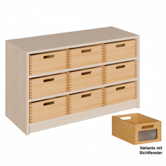 Produktbild Korpus-Regal mit breiten Materialk&auml;sten 0206 065 00