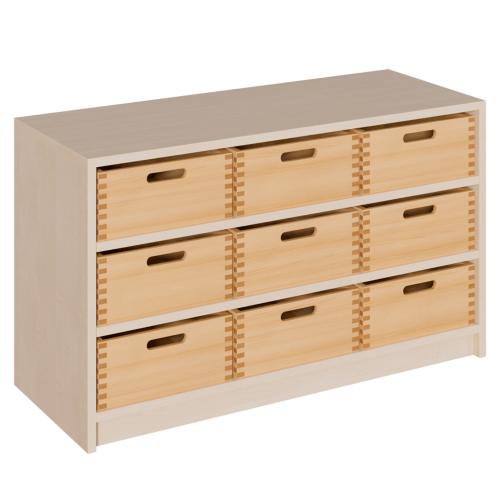 Produkt Bild Korpus-Regal mit breiten Materialk&auml;sten 0206 064 00