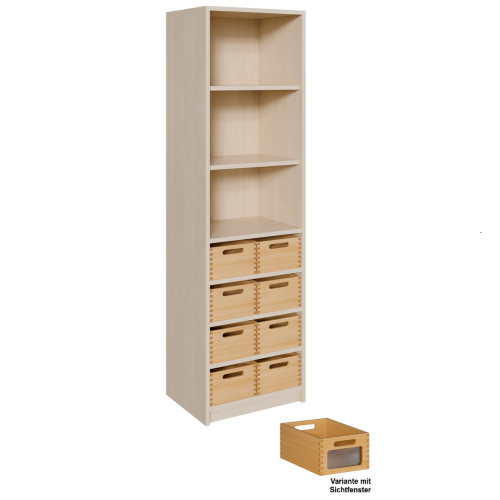 Produkt Bild Korpus-Regal mit Materialk&auml;sten und offenen F&auml;chern 5218 062 00