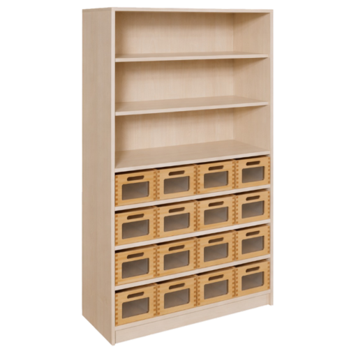 Produkt Bild Korpus-Regal mit Materialk&auml;sten und offenen F&auml;chern 0216 062 00