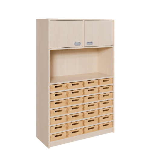 Produkt Bild Korpus-Kombischrank mit Materialk&auml;sten und 2 T&uuml;ren 