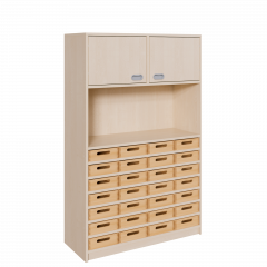 Produktbild Korpus-Kombischrank mit Materialk&auml;sten und 2 T&uuml;ren 