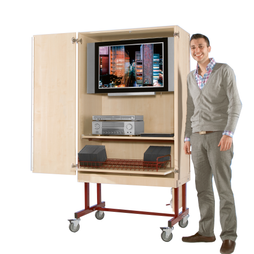 Produkt Bild Zweitüriger TV-Wagen mit 1 Einlegeboden, fahrbar FTV 20 B