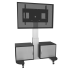 Produkt Bild Mobiler Fernsehschrank - TV Schrank mit elektrisch höhenverstellbarer 42 - 65 Zoll Monitor Halterung SCETAUL