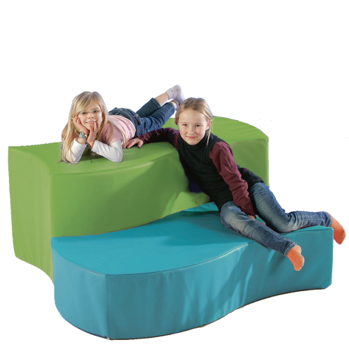 Produkt Bild Swing-it Sit Wellensitzelement als 2-Sitzer mit Kunstlederbezug 