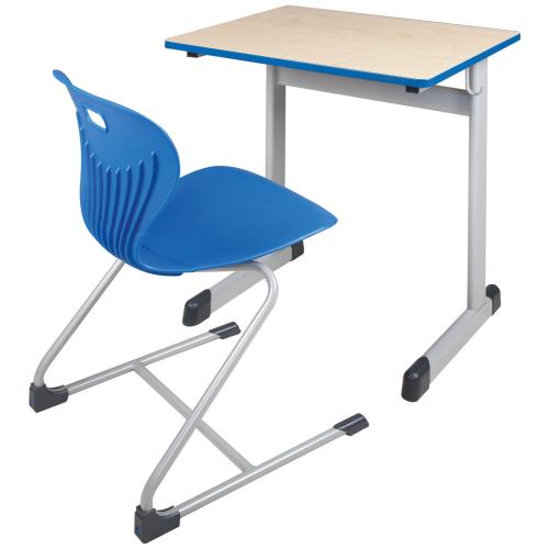 Produkt Bild Einer-Schülertisch 70x55 cm Modell T, melaminharz-beschichtete, abgerundete Tischplatte mit ABS-Umleimer 