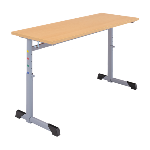 Produkt Bild Zweier-Schülertisch höhenverstellbar, Tischplatte Melamin mit ABS-Kante 3425SP2
