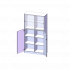 Produkt Bild Kombischrank, 5 Ordnerhöhen, Drehtüren unten (3 OH), Glasschiebetüren oben (2 OH) - Serie evo180 
