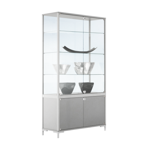 Produkt Bild Standvitrine LINK mit 2 Glaseinlegeböden für den Innenbereich 