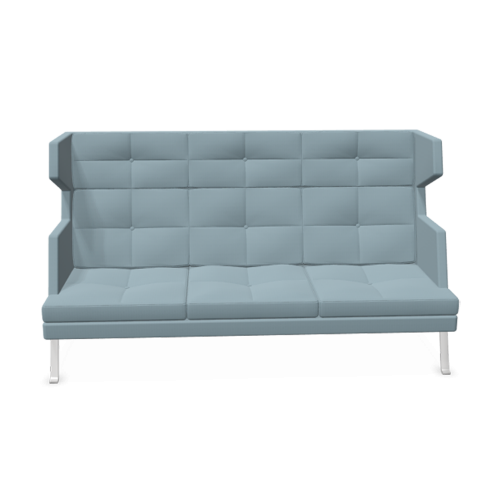Produkt Bild hohes 3er Sofa Ona mit Metallgestell & Seitenschale 