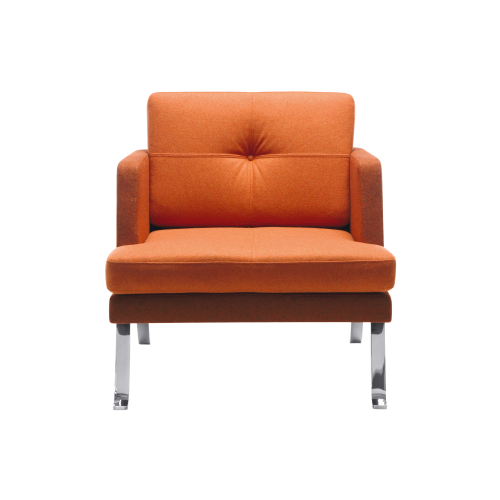 Produkt Bild 1er Sessel Ona mit Metallgestell & niedriger Lehne 