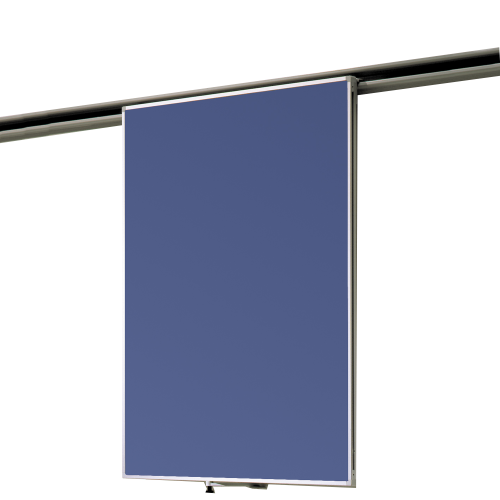 Produkt Bild Tafel Stahlemaille blau 2-seitig für Media-Rail 1 NSS-EB 175 D